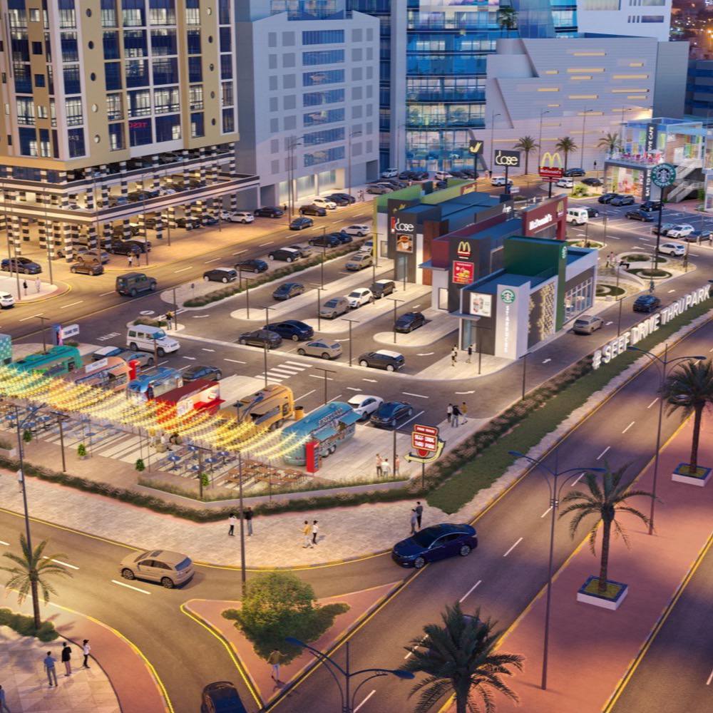Seef Drive-Thru retail project in Bahrain by Arab Architects